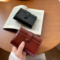 2025 新しいレディースカードホルダー女性のハイエンドショート学生女性財布イン女性のジッパー財布