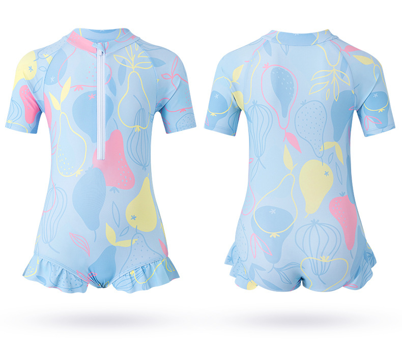 Children's 2026 Girls' Princess Baby One-Piece Sun-Protective Swimsuit New Style Toddler Skirt Quick-Dry Swimwear_voghion.com