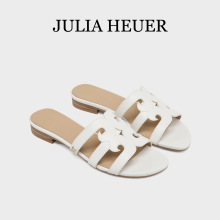 Julia Heuer朱莉亚赫尔 夏季新款女士一字拖沙滩平底凉拖鞋
