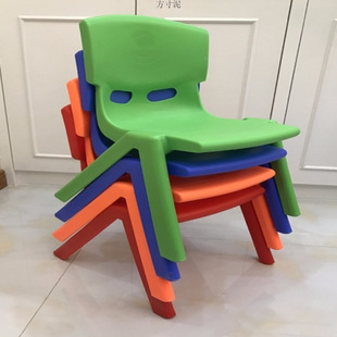 Kindergarten Thickened Chair Children's Stool Backrest Adult Small Stool Plastic Bench Living Room Home Stool Chair Factory