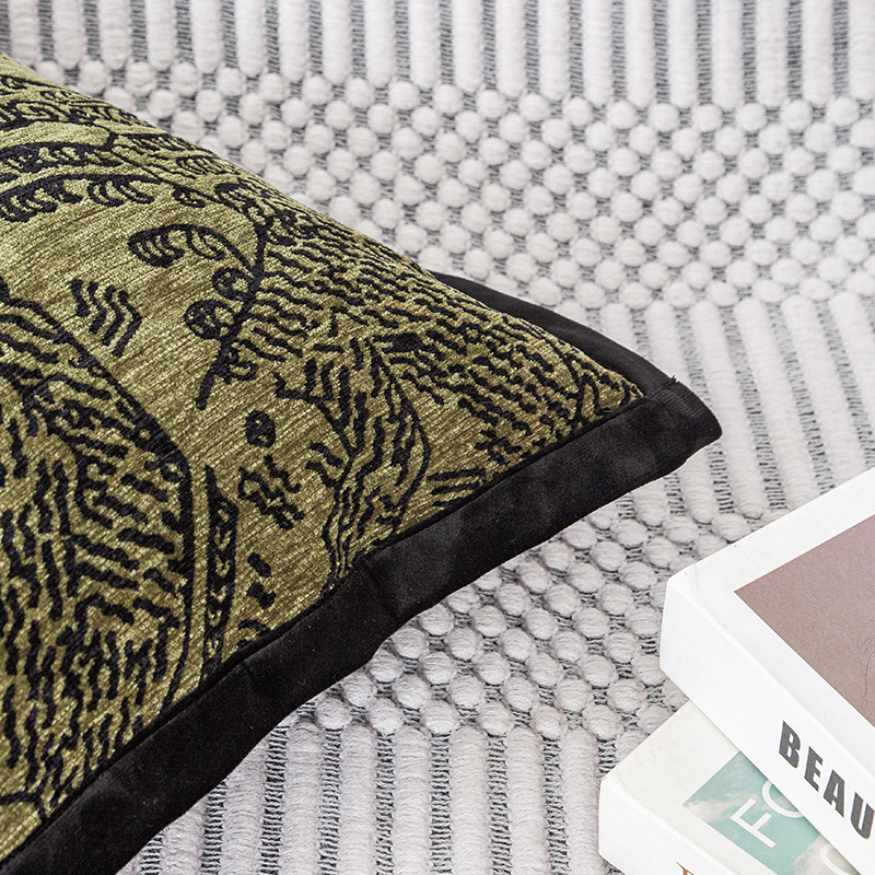 Nórdico moderno jacquard almohada sofá sala de estar almohada modelo de sala de hotel almohada cubierta mayorista