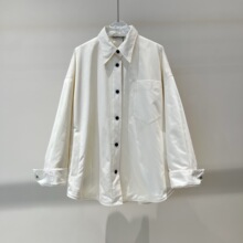 2025冬季新款女装简约百搭翻领薄款衬衫款式羽绒服外套 004149