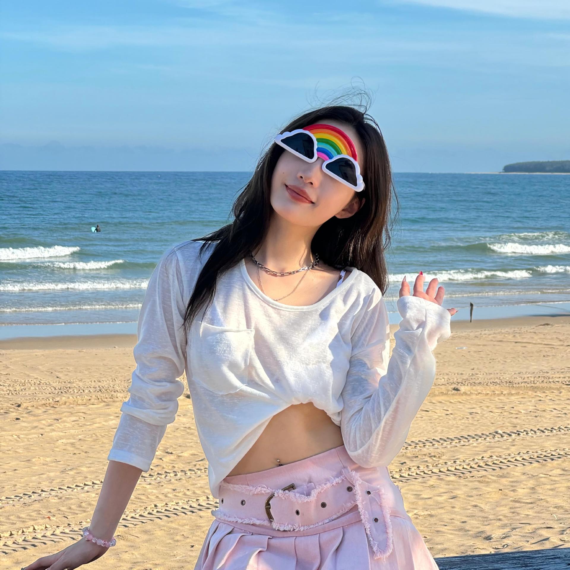 Gafas de Fiesta con Temática Hawaiana, ABS, Divertido, Decorativo, para Fiestas en la Playa y Festivales de Música