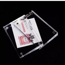 亚克力斜面台卡磁吸价格展示牌产品透明水晶台卡会议桌牌立式台牌
