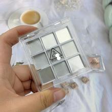 现货眼影同款盒TF迷你四色分装盒9色透明方形口红试色小样空盘