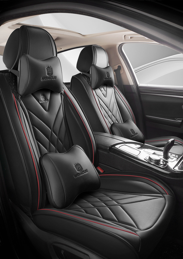 Car Five-Seater Four-Season Universal Car Seat Cushion Fully Surrounded Seat Cushion Cover Fully Covered Seat Cover Breathable Seat Cushion Summer New Style
