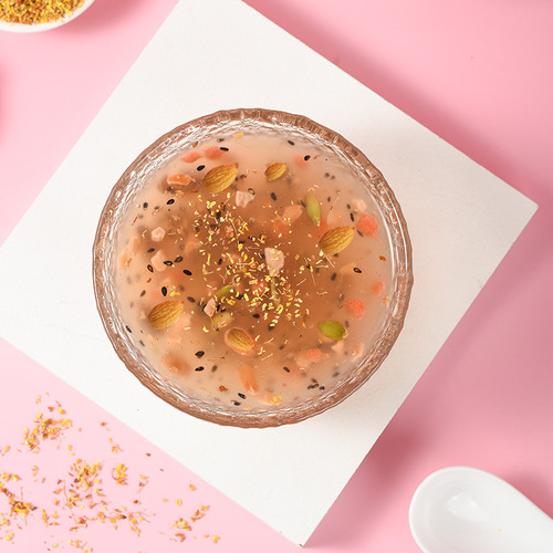 Lotus root starch, fruit pure lotus root starch soup, meal replacement, nut instant granules, lotus root and lotus seed powder for breakfast drink, lotus root starch wholesale