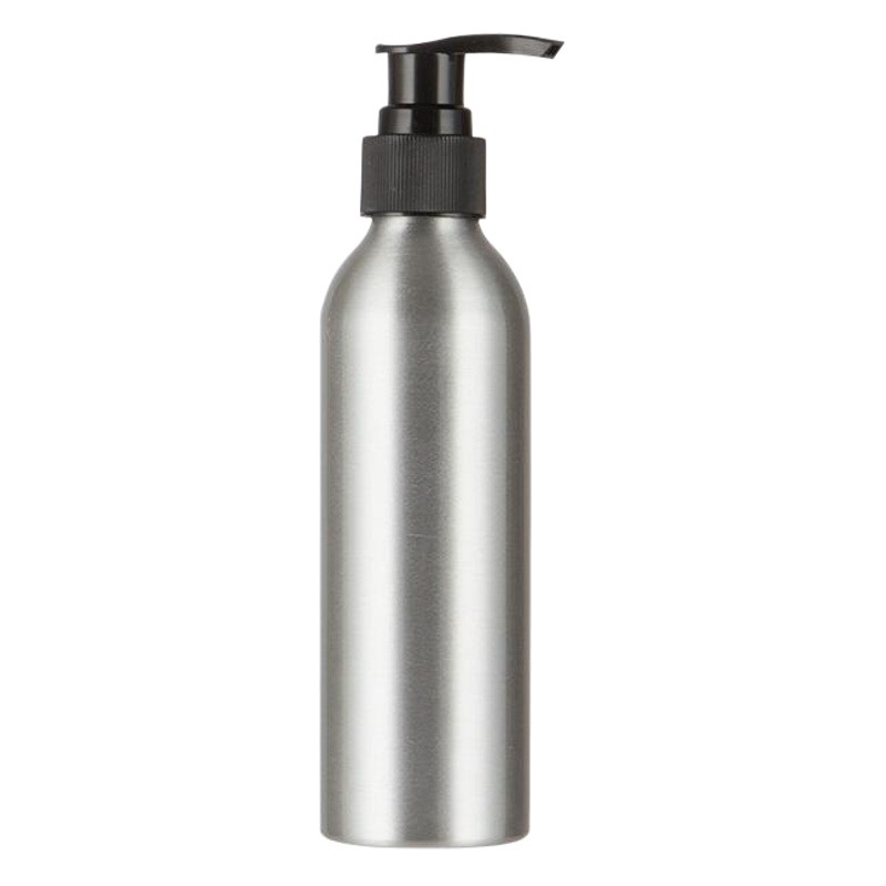 Al por mayor en stock botella de loción desinfectante de manos bomba de gel de ducha de pelo sub-botella 40ml-250ml bomba de presión botella de aluminio