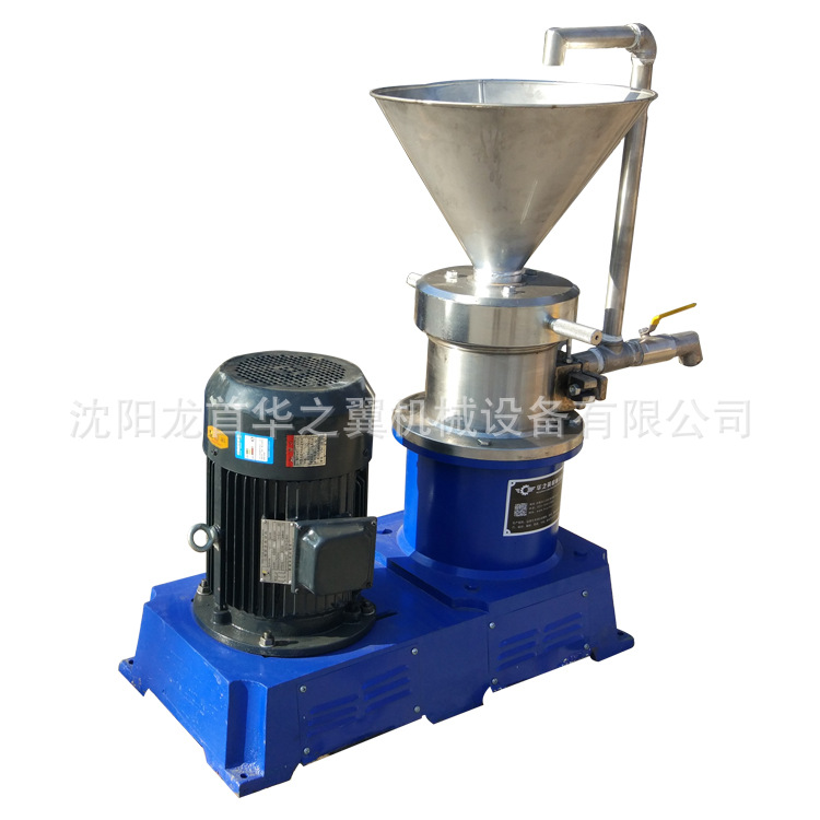 鱼骨研磨机不锈钢可定制生产厂家设备花生酱辣椒酱磨浆机胶体磨