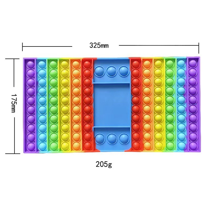 Spot 12cm rainbow rodent pioneer silicone press music puzzle pioneer Puzzle Bubble music