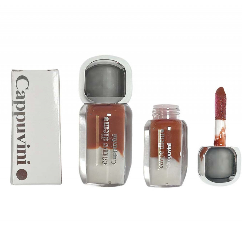 CAPPUVINI Latte doble miel labial, espejo de agua, esmalte labial, cosméticos transfronterizos.