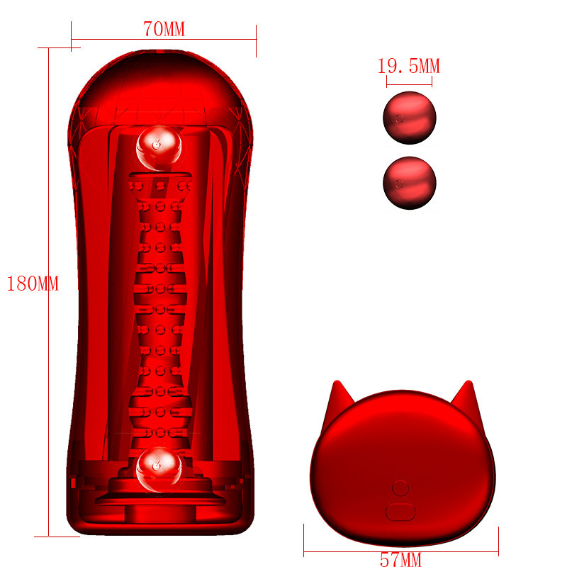 Intelligent Induction Heating Male Masturbator Cup with Dual Channels and 10-Frequency Vibration — detail image 7