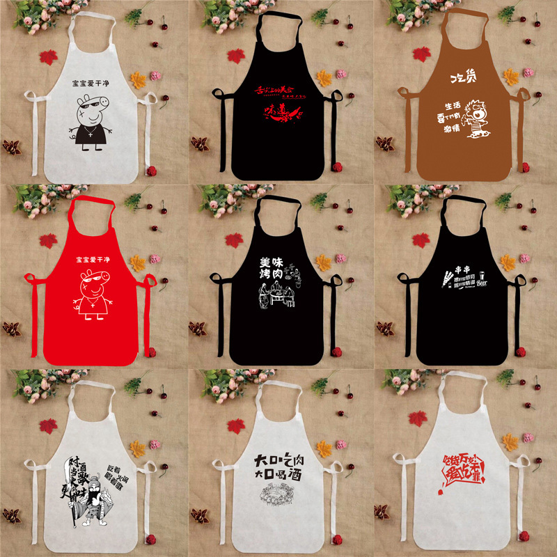 Disposable Apron Non-woven Hot Pot Lobster Barbecue Restaurant Guest Bib logo Printing Adult Waterproof Disposable Apron Non-woven Hot Pot Lobster Barbecue Restaurant Guest Bib logo Printing Adult Waterproof