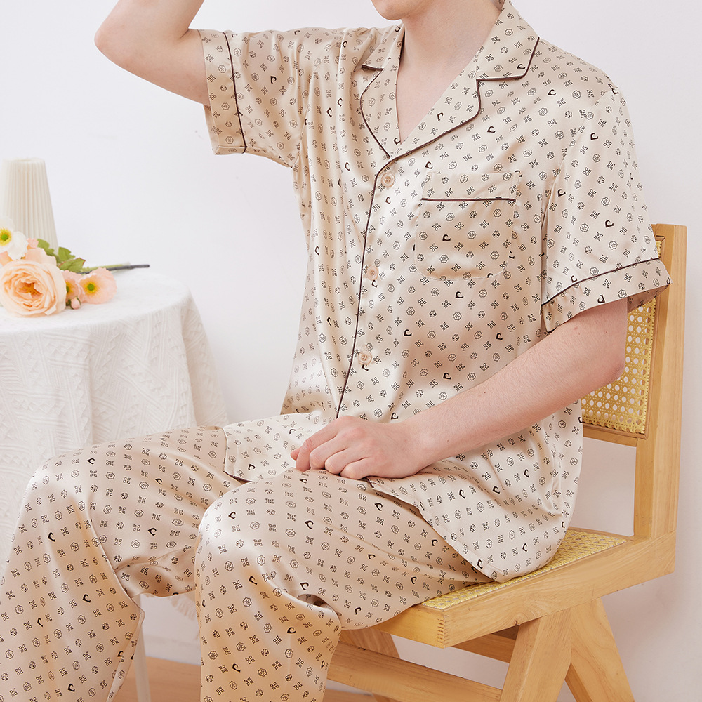 Summer silk thin pijama