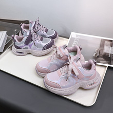 2025秋季新款皮面机注学生儿童鞋批发女孩大童运动鞋5225