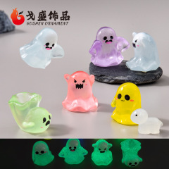 クリエイティブかわいい発光面白い小さなゴーストハロウィン diy 装飾ブラインドバッグぶら下げアクセサリーマイクロ風景小さな装飾品