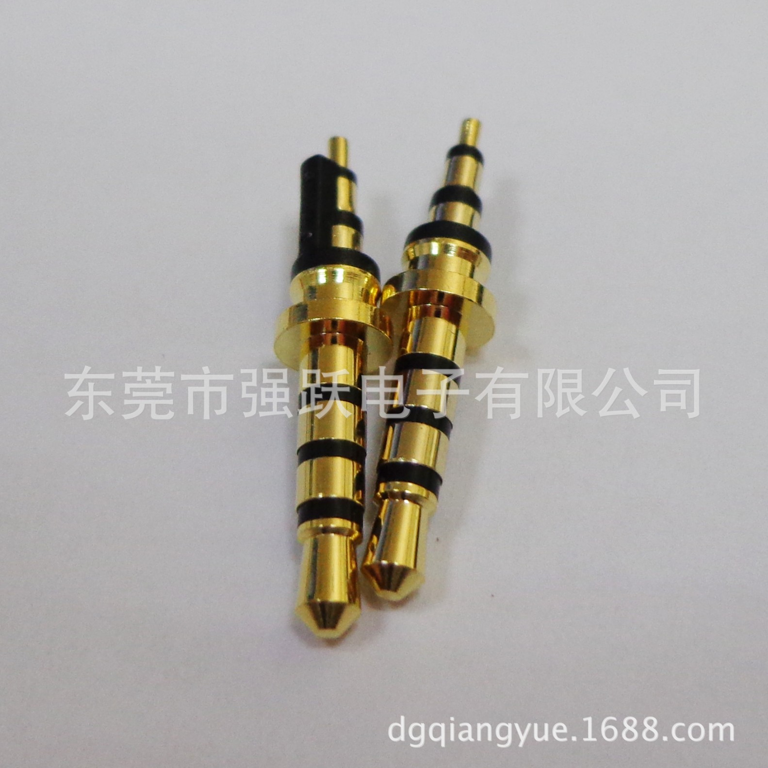 供应耳机插头2.5/3.5四级镀金镀镍耳机插针DC插头