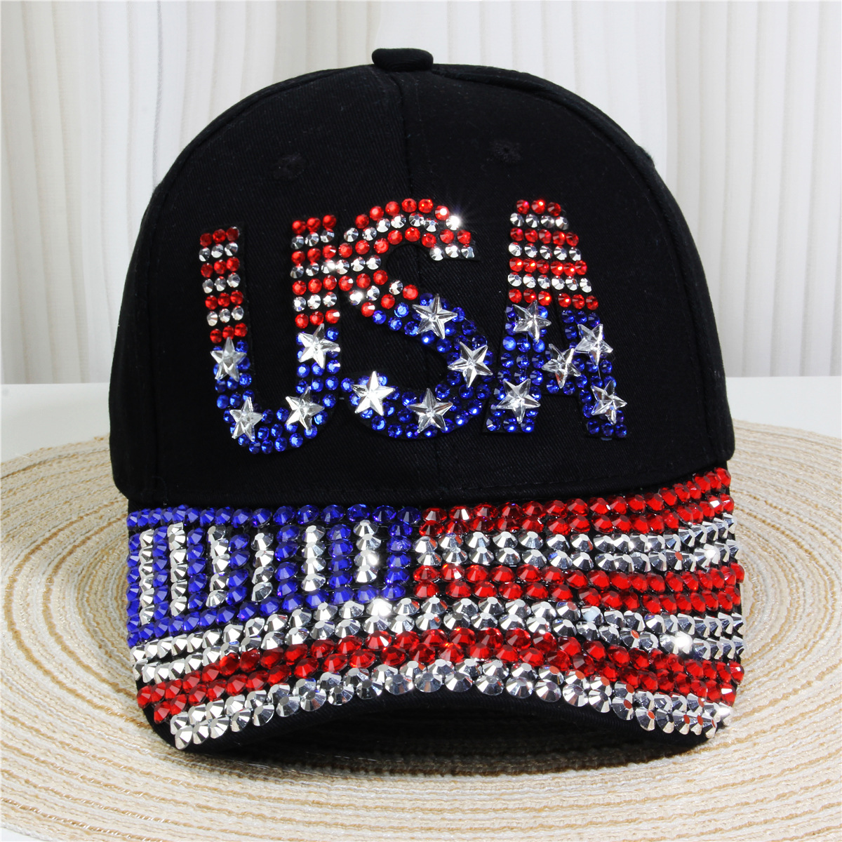 147g Weight Baseball Cap Hats Type Daily, Street Occasion Denim Material Letter, Usa, Butterfly Pattern All Seasons Season Unisex Gender Simple Style, Classic Style Style Curved Eaves Rim Unisex Simple Style Classic Style Letter Usa Butterfly Curved Eaves Baseball Cap 5