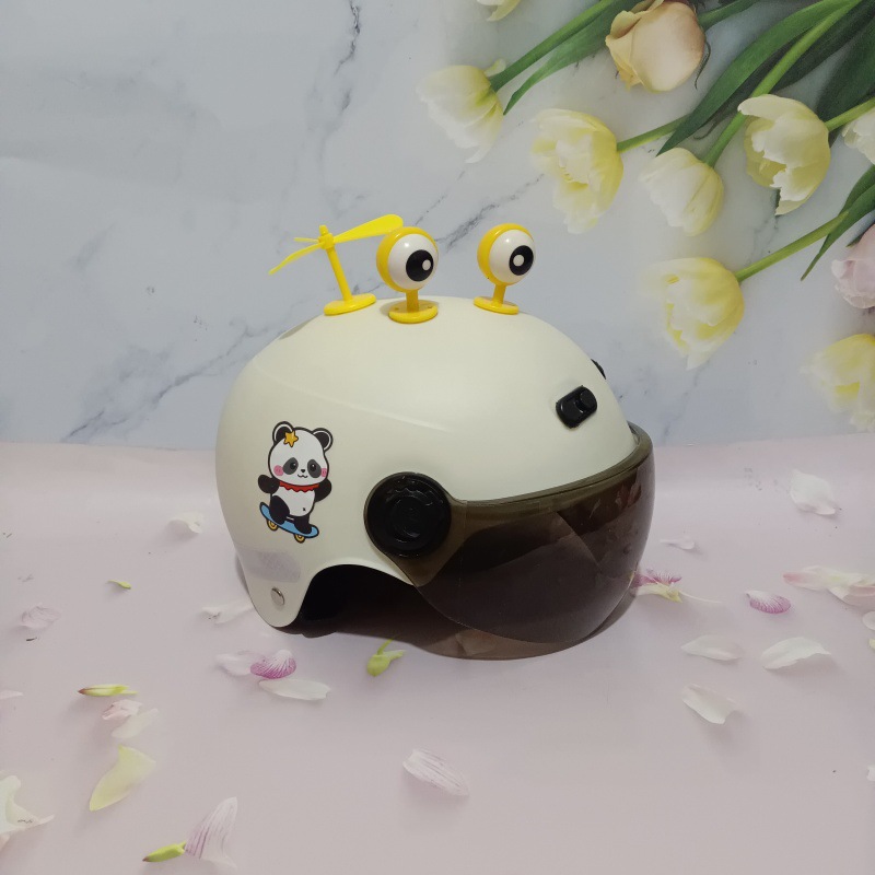 3C certification 1-5 years old electric car motorcycle children's helmet cute cartoon anti-fall summer adjustable helmet