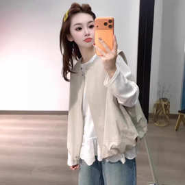 韩系花苞叠穿马甲女2026春季新款高级感宽松百搭显瘦无袖坎肩马夹