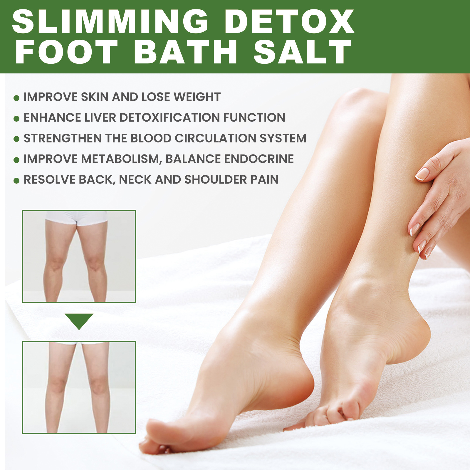 Eelhoe Foot Detox Bath Salt For Deep Cleansing And Body Slimming_voghion.com