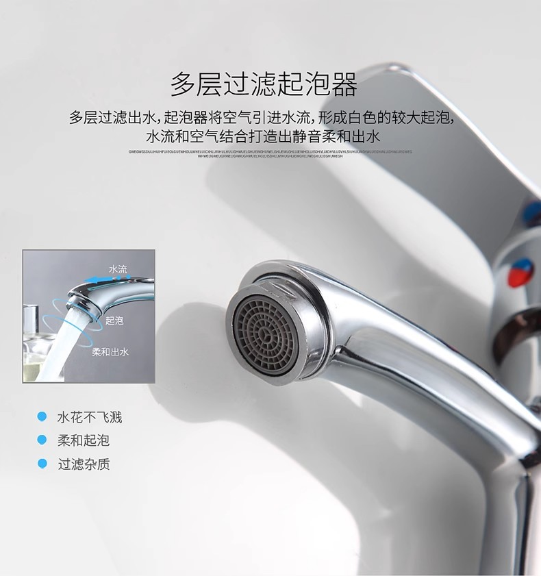 Washbasin, hot and cold water faucet, bathroom, stainless steel countertop basin, washbasin, household rotating single-hole faucet undefined
