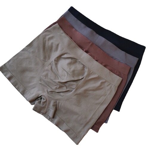 Underwear Men's Non-sense 1.0 Seamless Large Size Stretch Sports Style Comfortable Breathable Naked Feeling Boxer Briefs Wholesale