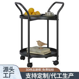 北欧小餐车可移动小茶几小推车客厅边几迷你小桌子置物架
