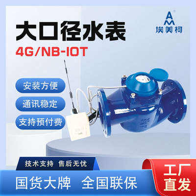 宁波时代埃美柯大口径4G/NB无线智能远传水表多采样方式ip68球铁