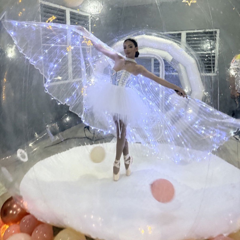 Amazon クロスボーダー LED 発光翼マントハロウィンバーナイトクラブカラフルな発光パフォーマンス小道具マント|undefined