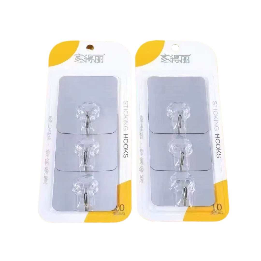 Tres ganchos pegajosos de dibujos animados de fresas rosa ganchos pegajosos de dibujos animados de oso ganchos pegajosos multifuncionales para hogares dormitorios para estudiantes