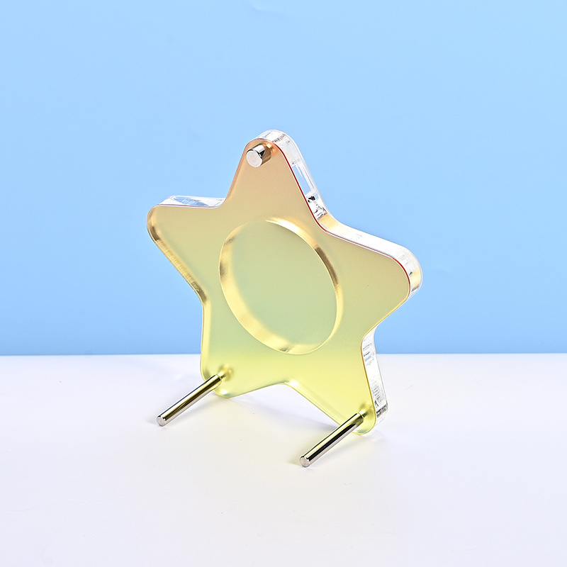 Acrylic badge, stand, removable storage system, (Physicals)