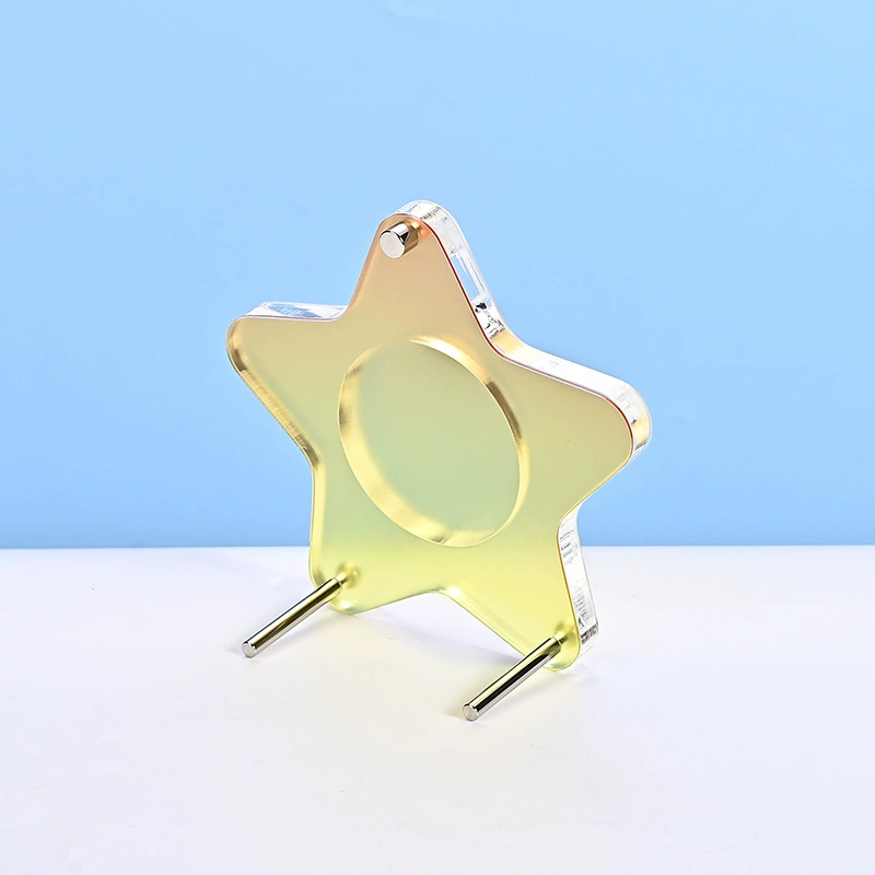 Acrylic badge, stand, removable storage system, (Physicals)