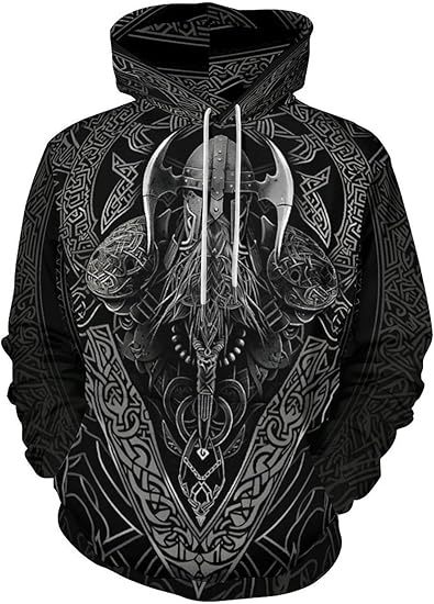 Sweat à capuche imprimé numérique 3D pour homme, avec transfert thermique et motif aigle tridimensionnel._voghion.com