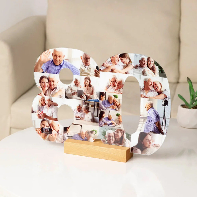 Personalized Collage Photo Acrylic Plaque, Suitable as a Gift for Family and Friends on Birthdays or Anniversaries Personalized Collage Photo Acrylic Plaque, Suitable as a Gift for Family and Friends on Birthdays or Anniversaries
