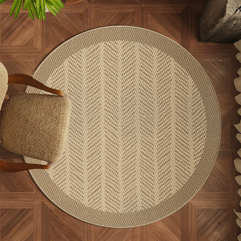 Alta sensación de alfombra redonda TPR belga camisola alfombra dormitorio estudio sala de estar sofá mesa de té mantas