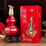 【酒水批发】浏阳河52度浓香型白酒500mL礼盒装整箱送礼一件代发