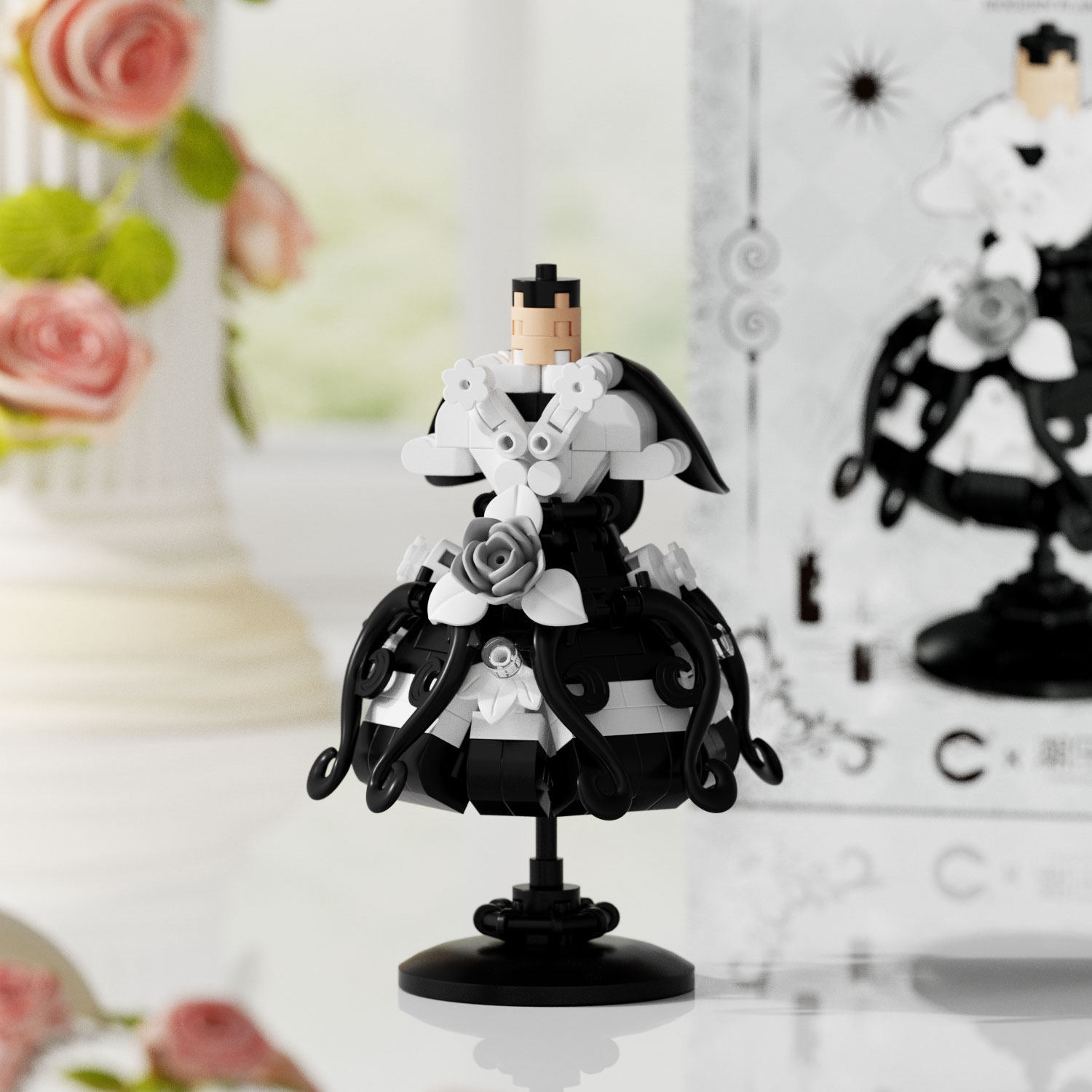 Transfronterizos Lolita Loli princesa vestido ensamblado bloques de construcción decoración hecha a mano juguetes para niños regalos para niñas el 1 de junio