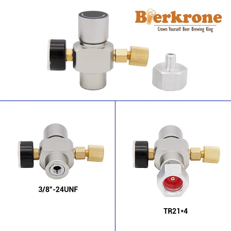 Газовый баллон с газированной водой, редукционный клапан давления углекислого газа, редукционный стол TR21