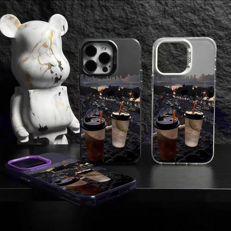 Nueva funda para teléfono móvil iphone16 aplicable europea y americana 11 Apple 15promax/14 anti-caída 13pro12 personalidad xr