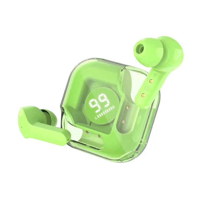 国境を越えた人気の Bluetooth ワイヤレス ヘッドセット TWS Bluetooth ヘッドセット ノイズ キャンセリング ヘッドセット 透明 air37 スポーツ ヘッドセット|undefined