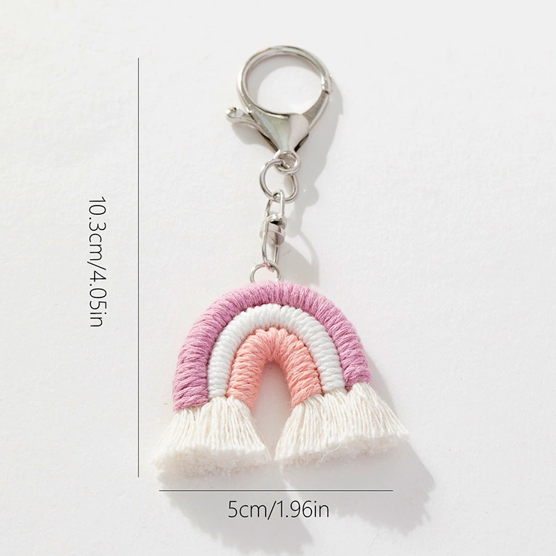 Fuchsia rainbow woven pendant, wall backpack, pack, factory direct supply