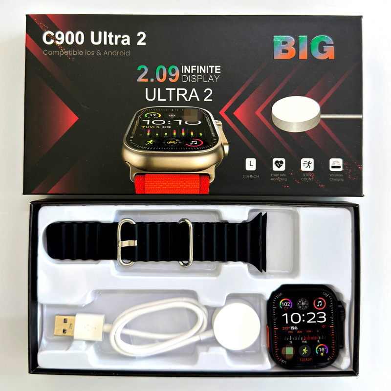 2024 Huaqiangbei s9ultra2 reloj inteligente Bluetooth llamada frecuencia cardíaca presión arterial reloj deportivo transfronterizo para hombres