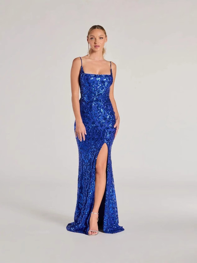 Nuevo estilo transfronterizo europeo y americano sexy un cuello esquinilla vestido de noche elegante vestido de fiesta