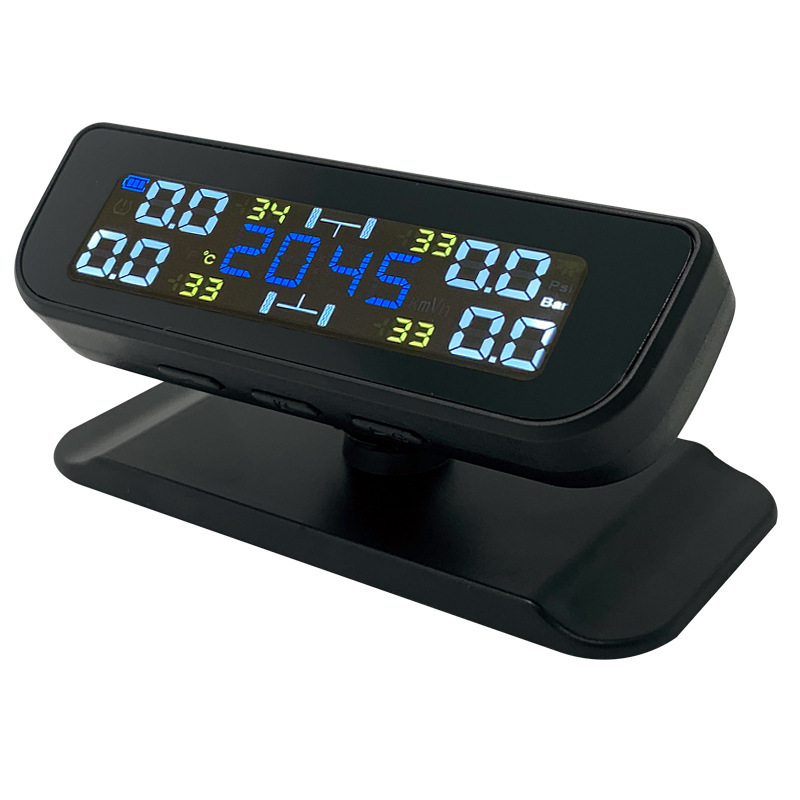 External Car Solar Wireless Tire Pressure Monitoring System with Built-In Real Voice Car High-Precision Tire Pressure T12