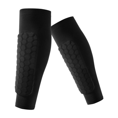 Outdoor sports honeycomb anti-collision protective leg sleeves running soccer protective leg socks hiking cycling protective gear wholesale