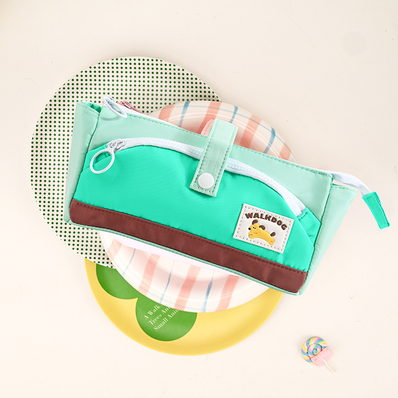 Bolsas de lápiz de gran capacidad, leche encantadora, bolsas de lápiz de alto valor facial, bolsas de papelería, bolsas de papelería resistentes a la suciedad, al por mayor