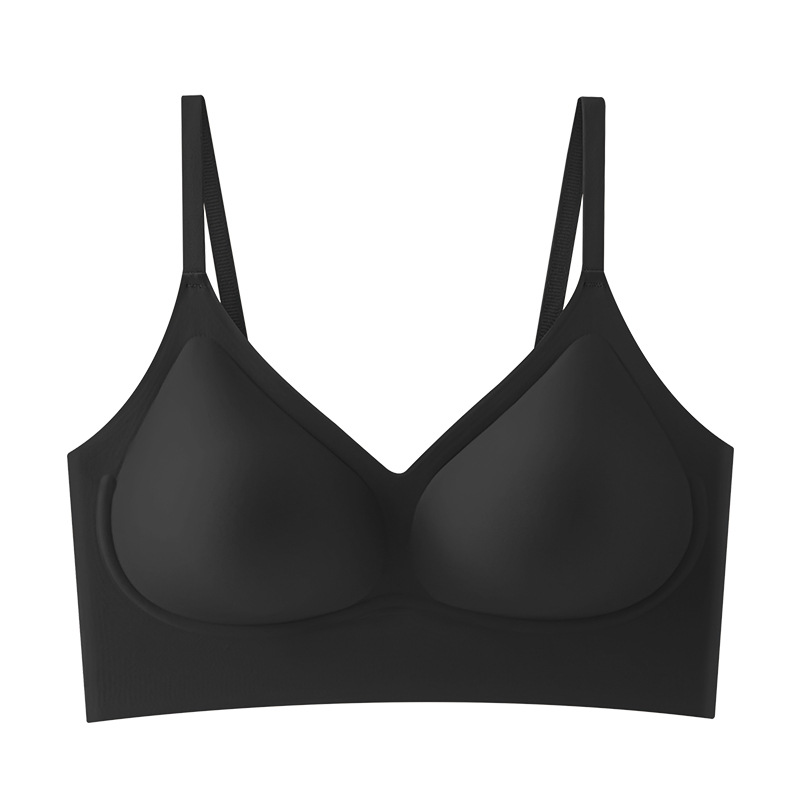 Use blanco T opaco invisible sin marca líquido base ropa interior de mujer pecho pequeño colapso no vacío taza sin anillo de acero sujetador colapso pecho