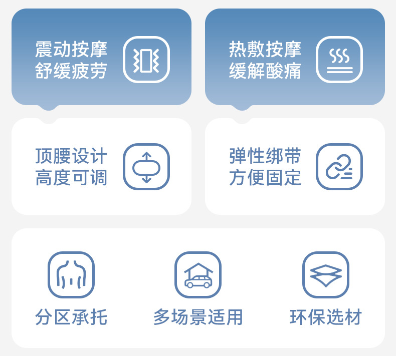Car headrest lumbar support car neck pillow lumbar cushion driving seat backrest car cushion driving waist heating lumbar support