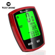 WEST BIKING自行车码表无线夜光迈速表码表英文有线码表骑行装备